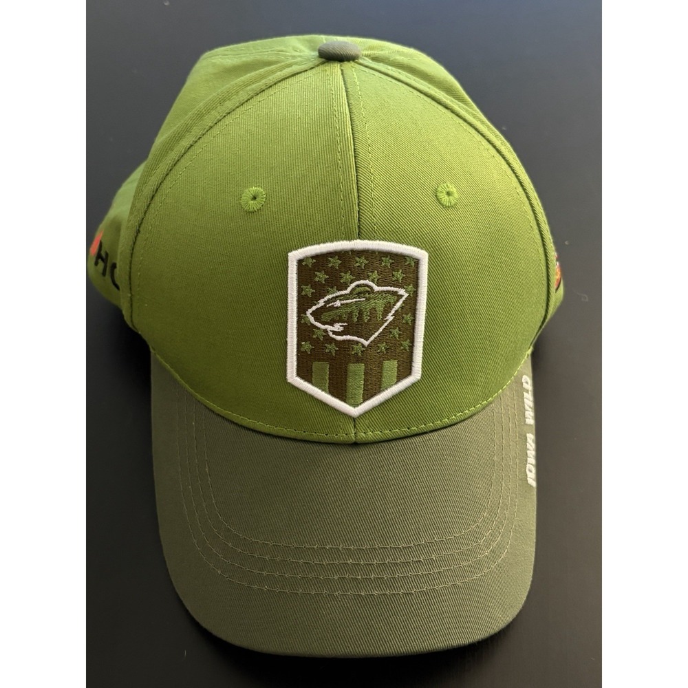 Iowa Wild Hockey Hat Melonwear Hat Strapback OSFM Green‎ Promo Cap HCS
